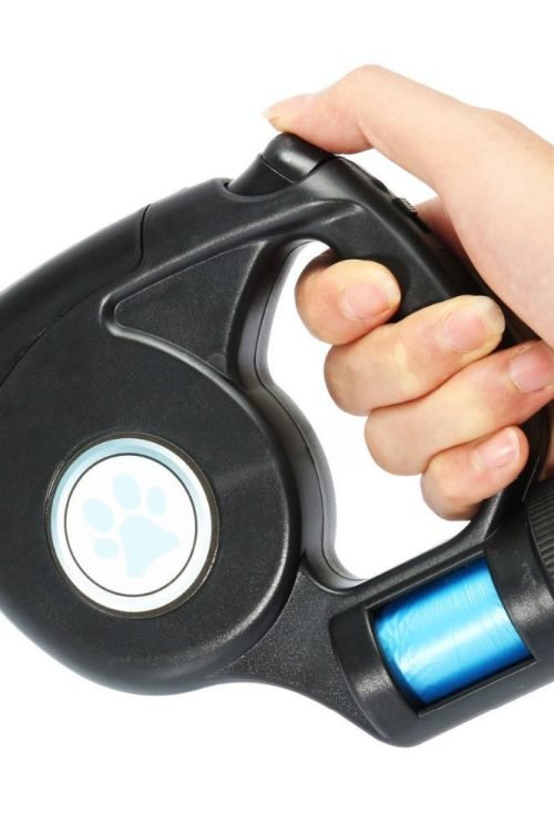 Retractable Dog leash With LED Flashlight