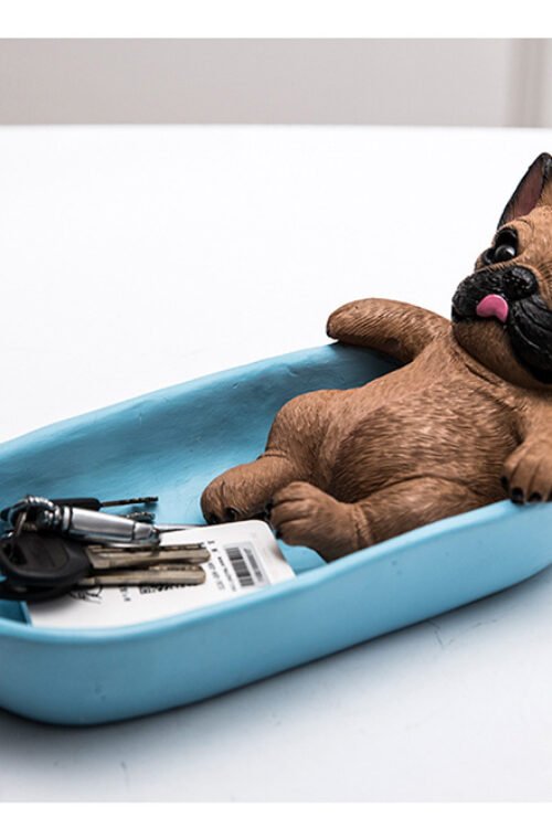 Lucky Bulldog Resin Decor