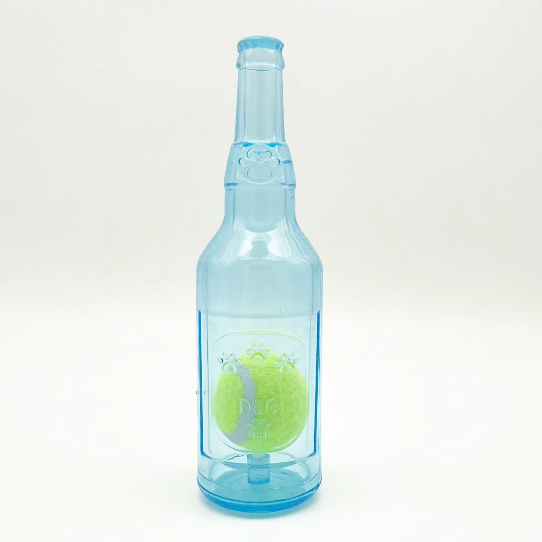 Water Bottle Cruncher Squeaky Dog Toy